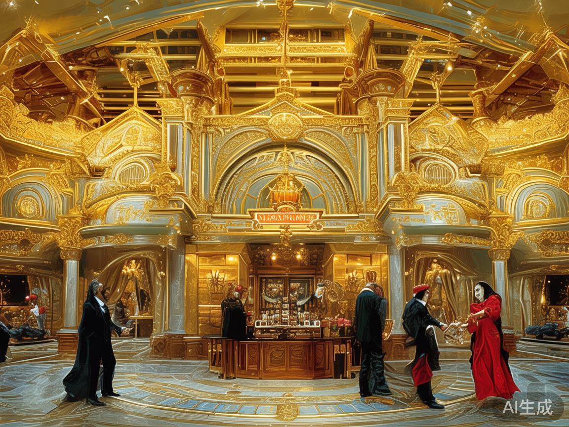 澳门皇家赌场作为著名的赌博场所，其奢华气派与财富象